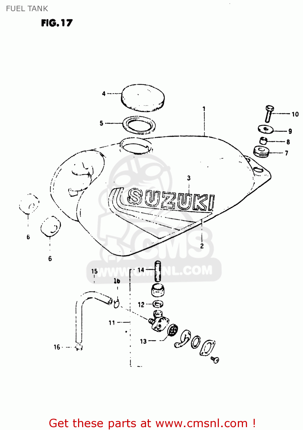 FUEL TANK JR50 1982 (Z) USA (E03)