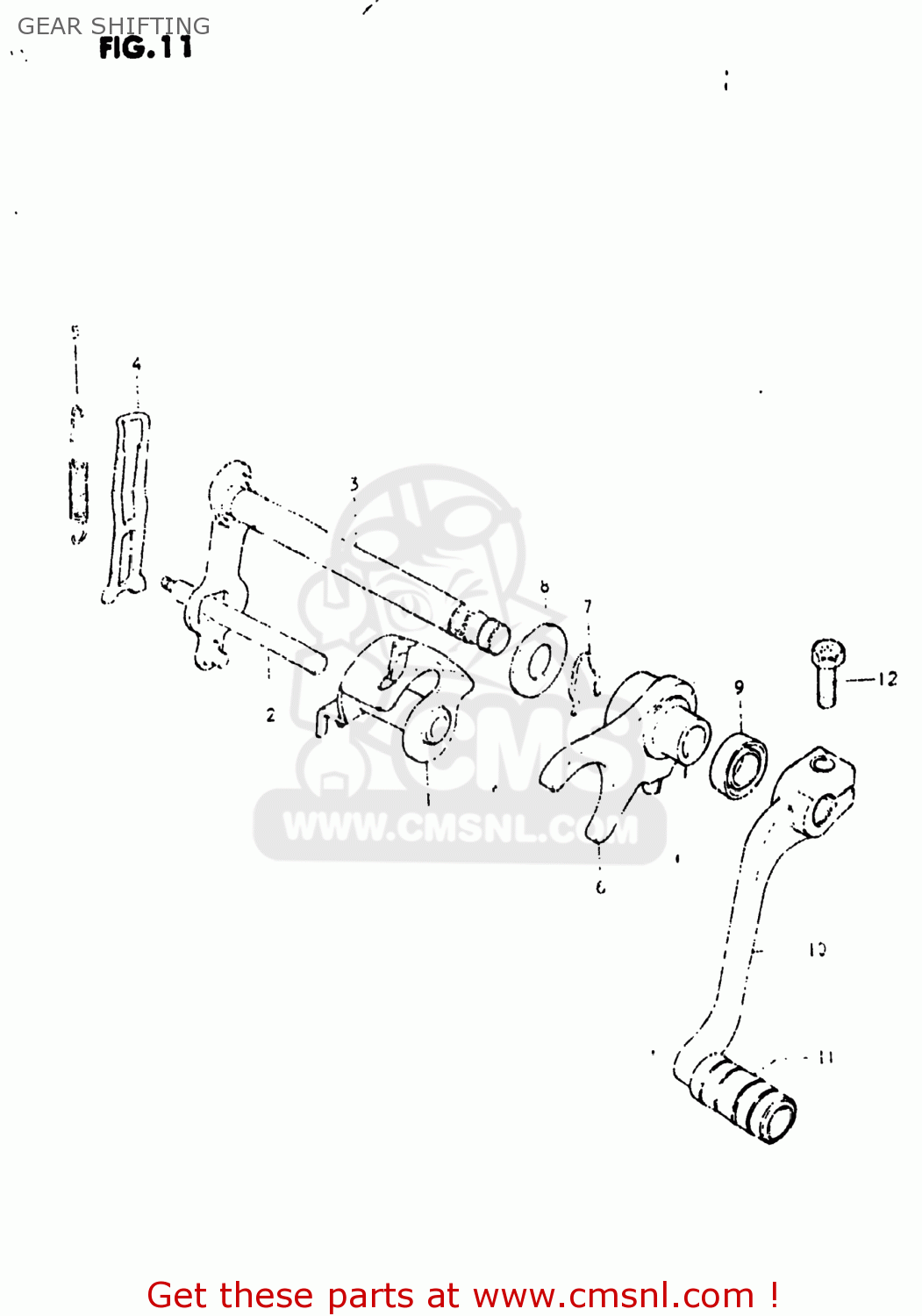 GEAR SHIFTING JR50 1982 (Z) USA (E03)