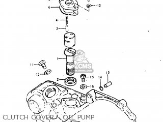 CLUTCH COVER - OIL PUMP - JR50 1982 (Z) USA (E03)
