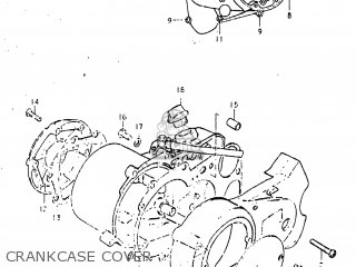CRANKCASE COVER - JR50 1982 (Z) USA (E03)