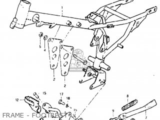 FRAME - FOOTREST - JR50 1982 (Z) USA (E03)
