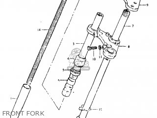 FRONT FORK - JR50 1982 (Z) USA (E03)