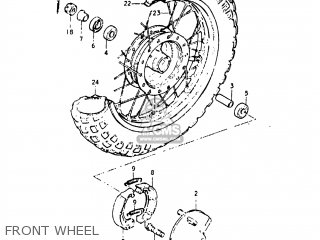 FRONT WHEEL - JR50 1982 (Z) USA (E03)
