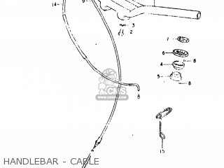 HANDLEBAR - CABLE - JR50 1982 (Z) USA (E03)