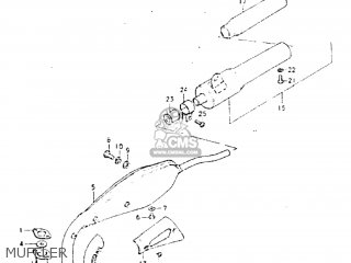 MUFFLER - JR50 1982 (Z) USA (E03)