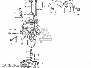 CARBURETOR - JR50 1985 (F) USA (E03)