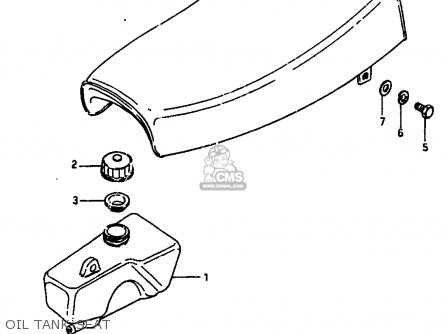 OIL TANK-SEAT - JR50 1985 (F)