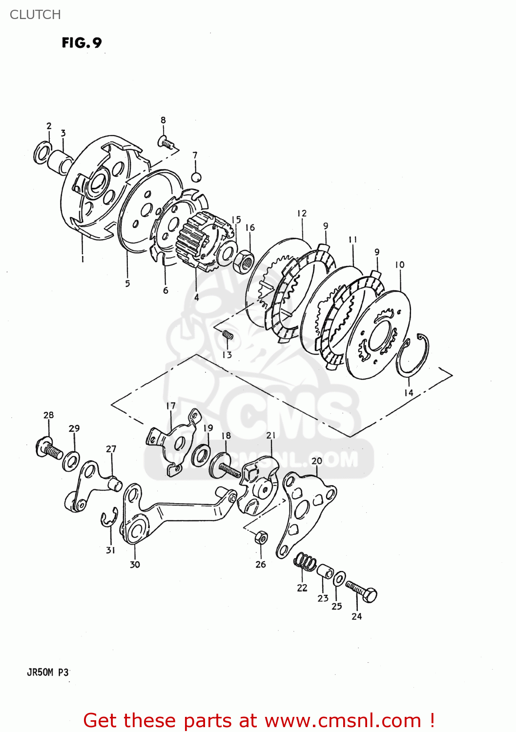 CLUTCH JR50 1986 (G) USA (E03)