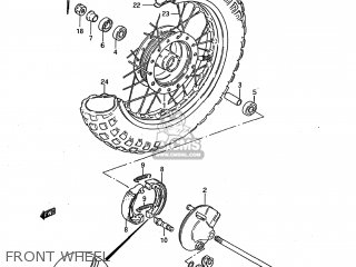 FRONT WHEEL - JR50 1986 (G) USA (E03)