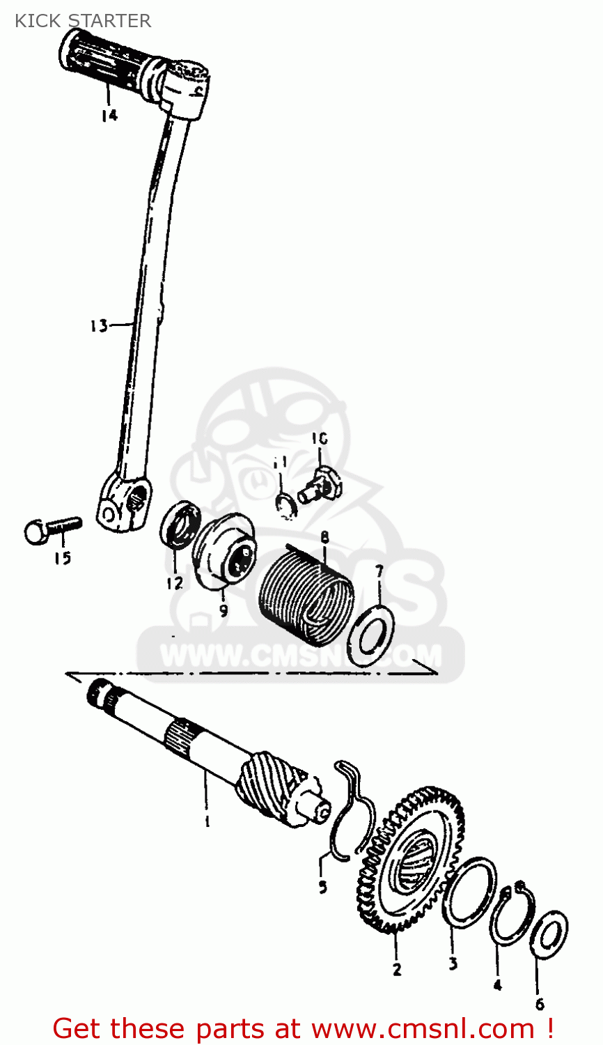 KICK STARTER JR50 1986 (G)