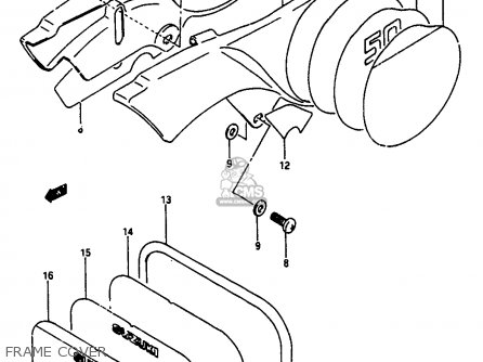 FRAME COVER - JR50 1986 (G)