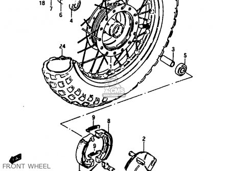 FRONT WHEEL - JR50 1986 (G)