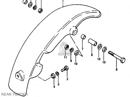 REAR FENDER - JR50 1986 (G)