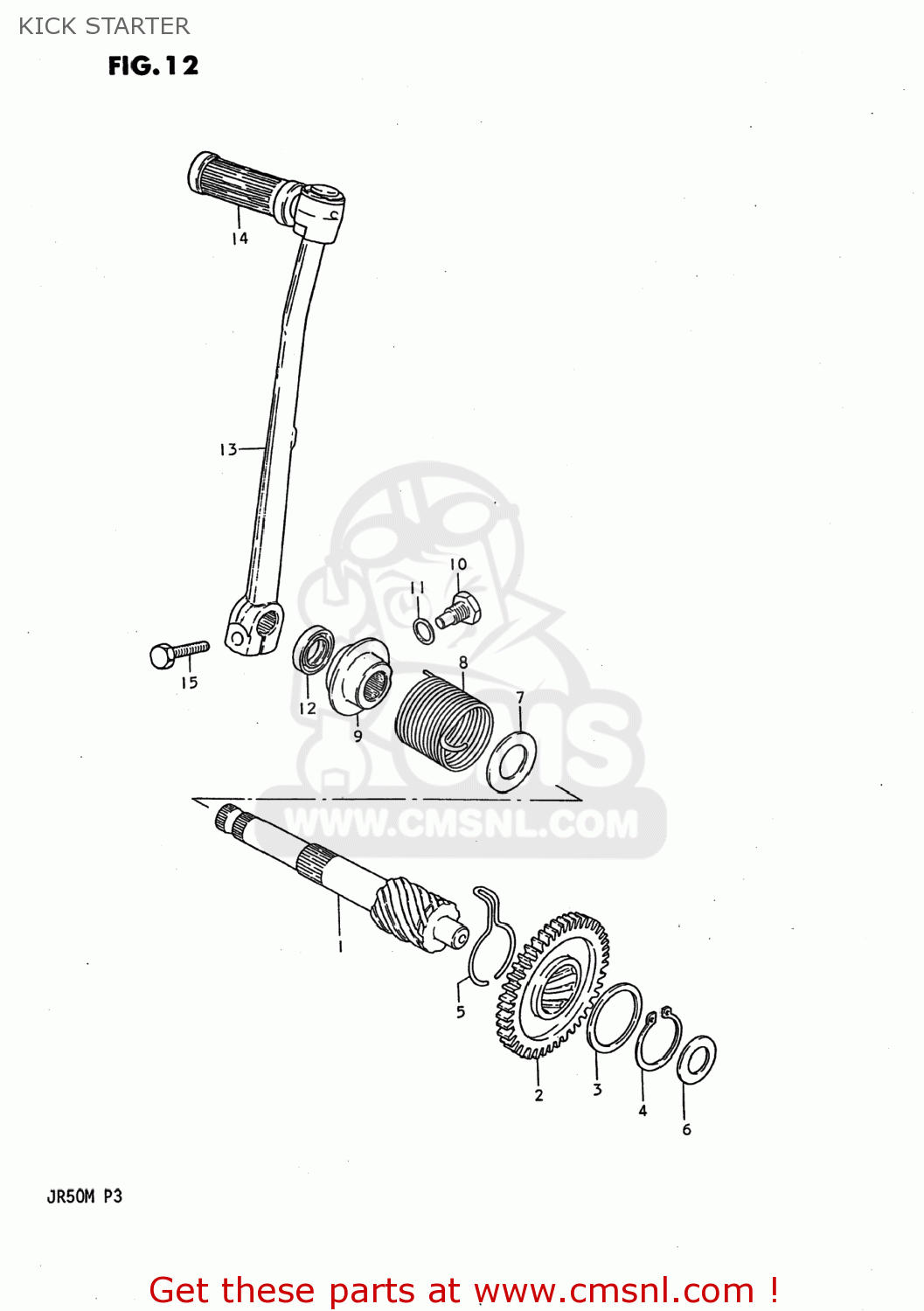 KICK STARTER JR50 1987 (H) USA (E03)