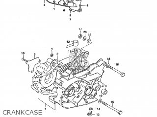 CRANKCASE - JR50 1987 (H) USA (E03)