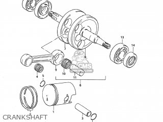 CRANKSHAFT - JR50 1987 (H) USA (E03)