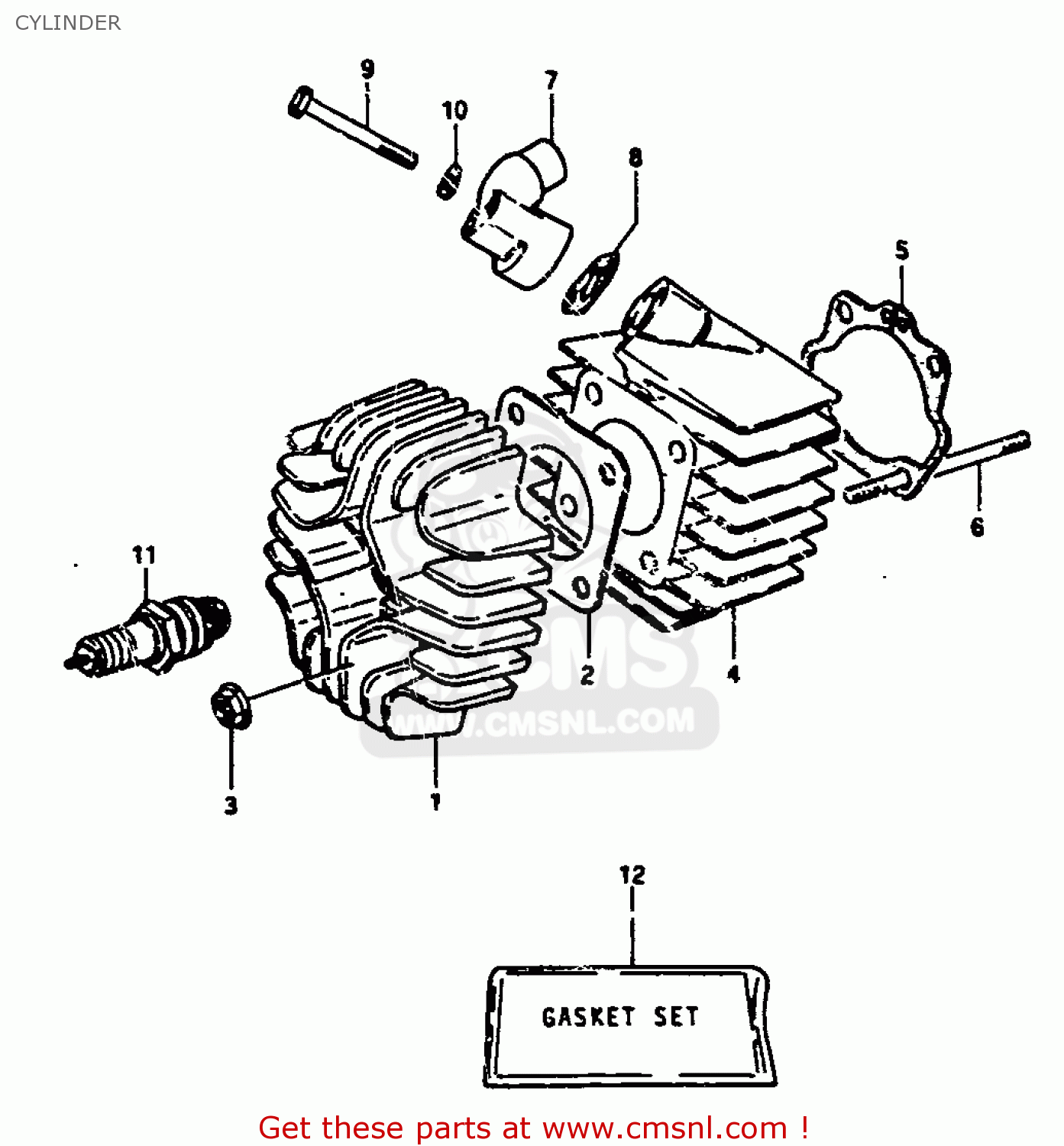 CYLINDER JR50 1987 (H)