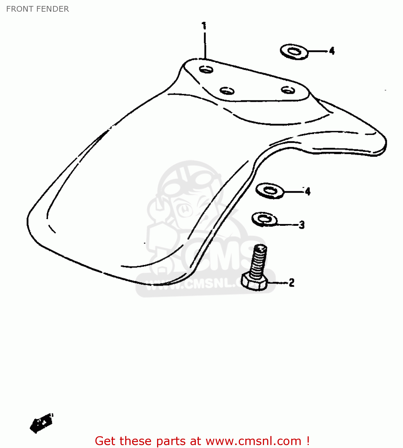 FRONT FENDER JR50 1987 (H)