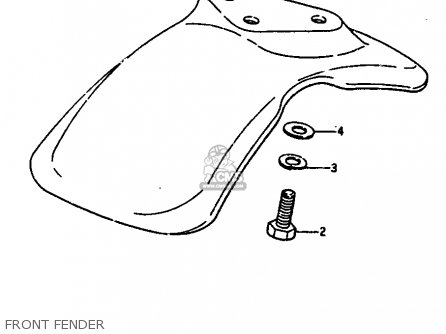 FRONT FENDER - JR50 1987 (H)