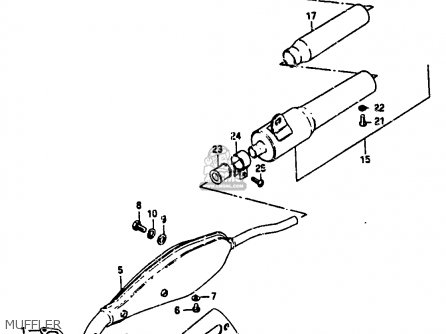 MUFFLER - JR50 1987 (H)