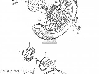 REAR WHEEL - JR50 1988 (J) USA (E03)