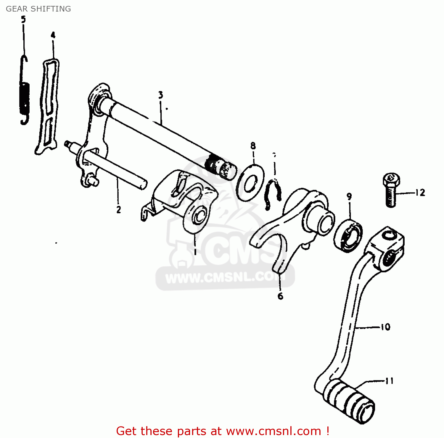 GEAR SHIFTING JR50 1988 (J)