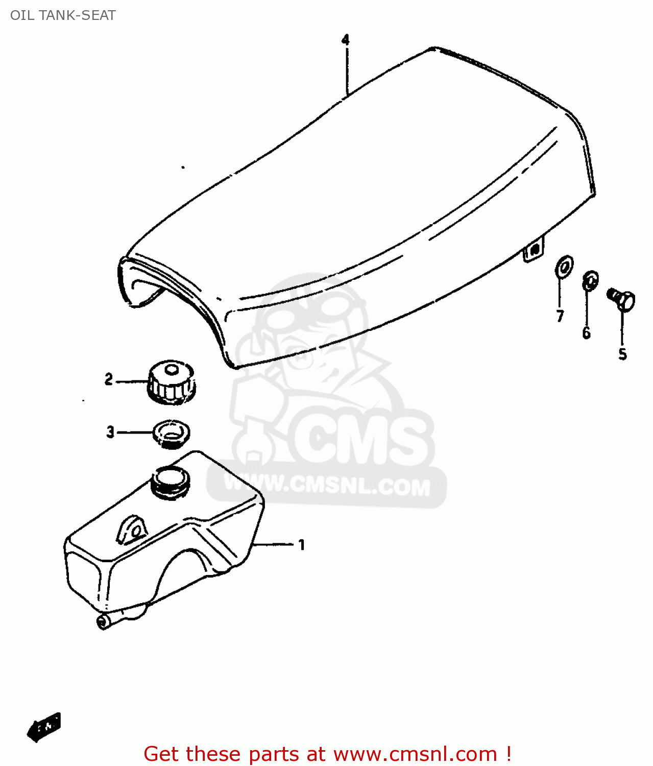 OIL TANK-SEAT JR50 1988 (J)