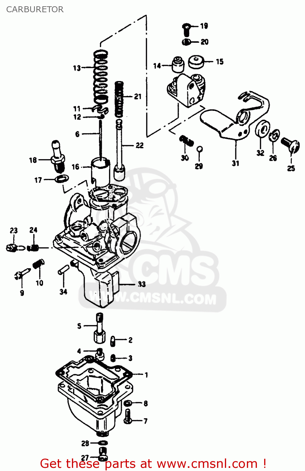 CARBURETOR JR50 1988 (J)