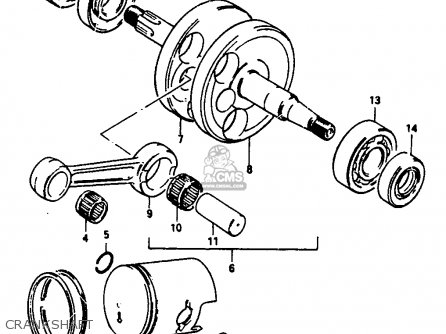 CRANKSHAFT - JR50 1988 (J)