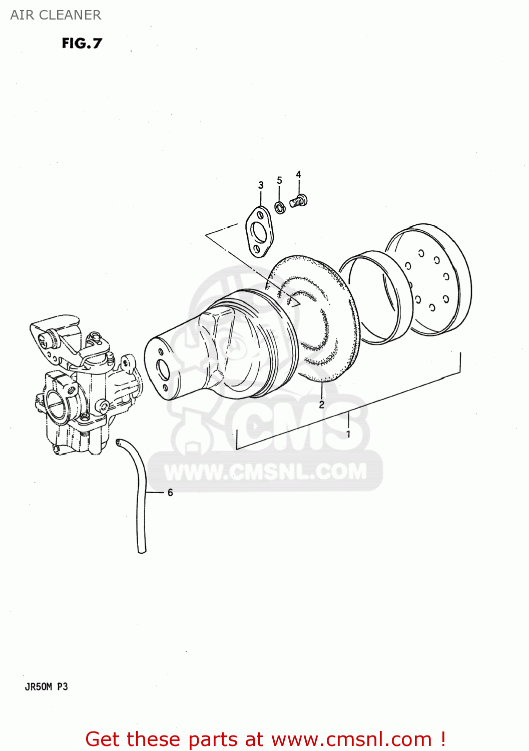AIR CLEANER JR50 1989 (K) USA (E03)