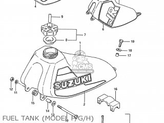 FUEL TANK (MODEL F/G/H) - JR50 1989 (K) USA (E03)