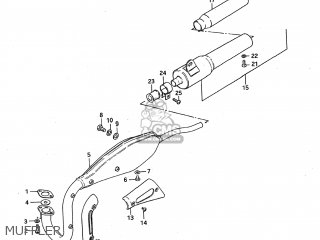 MUFFLER - JR50 1989 (K) USA (E03)