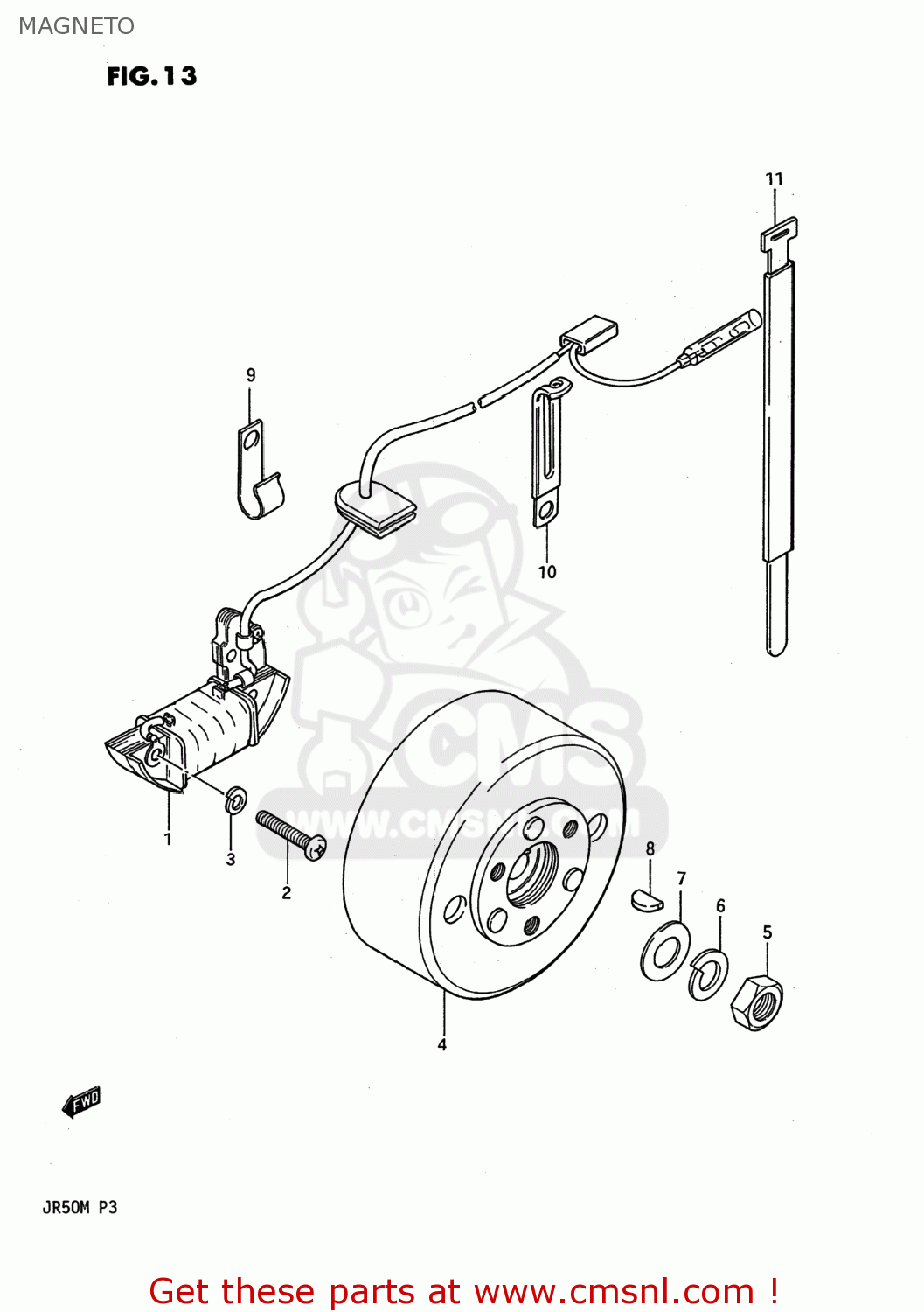 MAGNETO JR50 1990 (L) USA (E03)