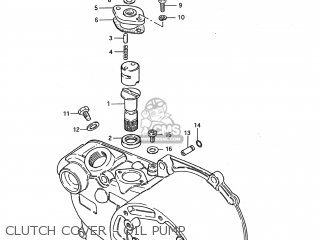 CLUTCH COVER - OIL PUMP - JR50 1990 (L) USA (E03)