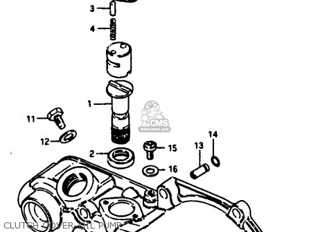 CLUTCH COVER-OIL PUMP - JR50 1990 (L)