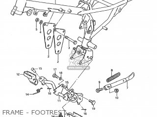 FRAME - FOOTREST - JR50 1991 (M) USA (E03)