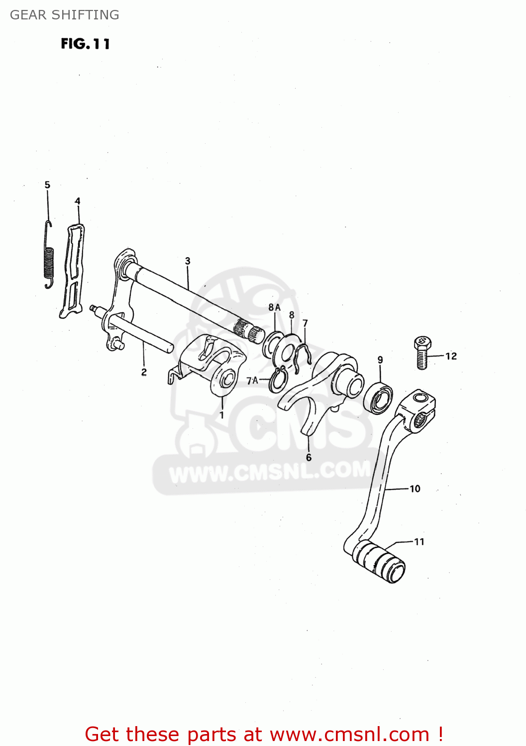 GEAR SHIFTING JR50 1992 (N) USA (E03)