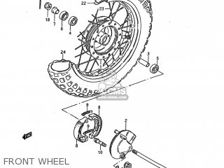 FRONT WHEEL - JR50 1992 (N) USA (E03)