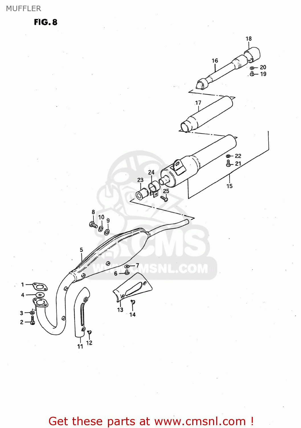 MUFFLER JR50 1993 (P) USA (E03)