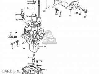 CARBURETOR - JR50 1993 (P) USA (E03)