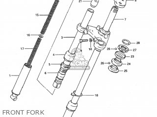 FRONT FORK - JR50 1993 (P) USA (E03)