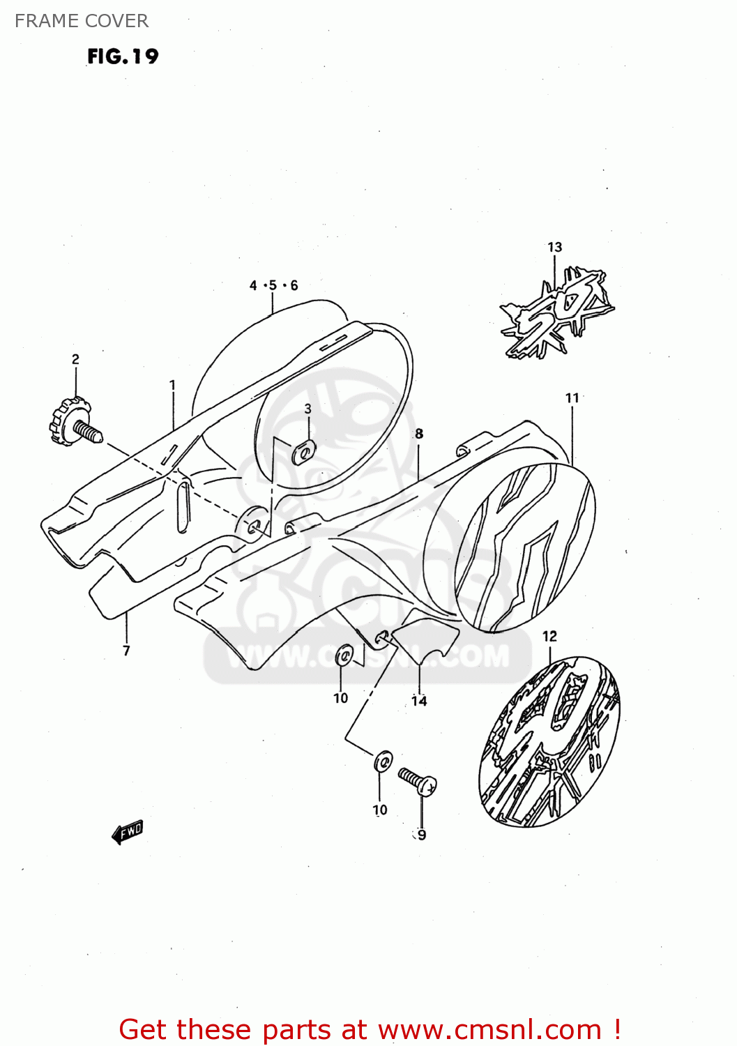 FRAME COVER JR50 1994 (R) USA (E03)