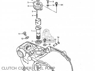 CLUTCH COVER - OIL PUMP - JR50 1994 (R) USA (E03)
