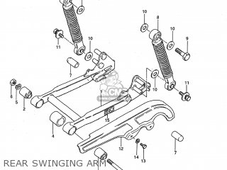 REAR SWINGING ARM - JR50 1994 (R) USA (E03)