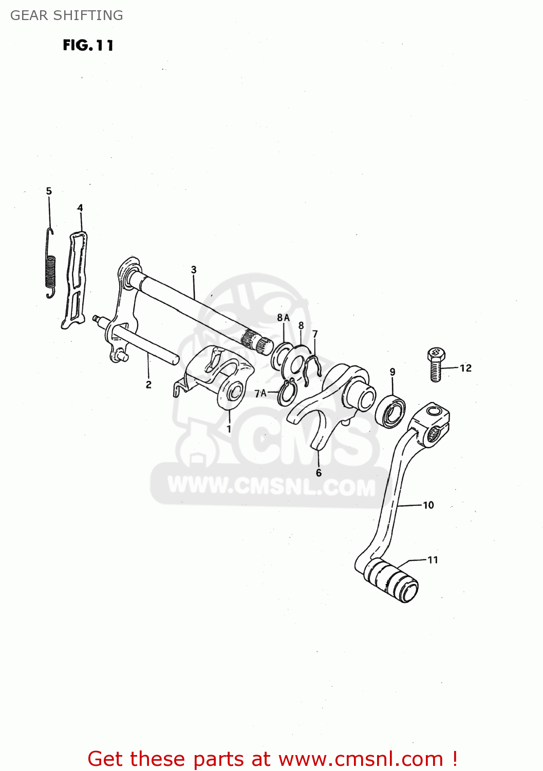 GEAR SHIFTING JR50 1995 (S) USA (E03)