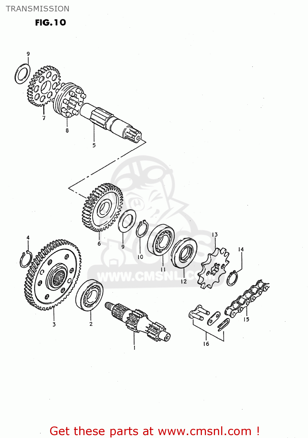TRANSMISSION JR50 1995 (S) USA (E03)