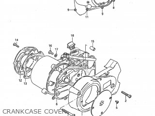 CRANKCASE COVER - JR50 1995 (S) USA (E03)