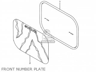 FRONT NUMBER PLATE - JR50 1995 (S) USA (E03)