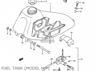 FUEL TANK (MODEL N/P) - JR50 1995 (S) USA (E03)