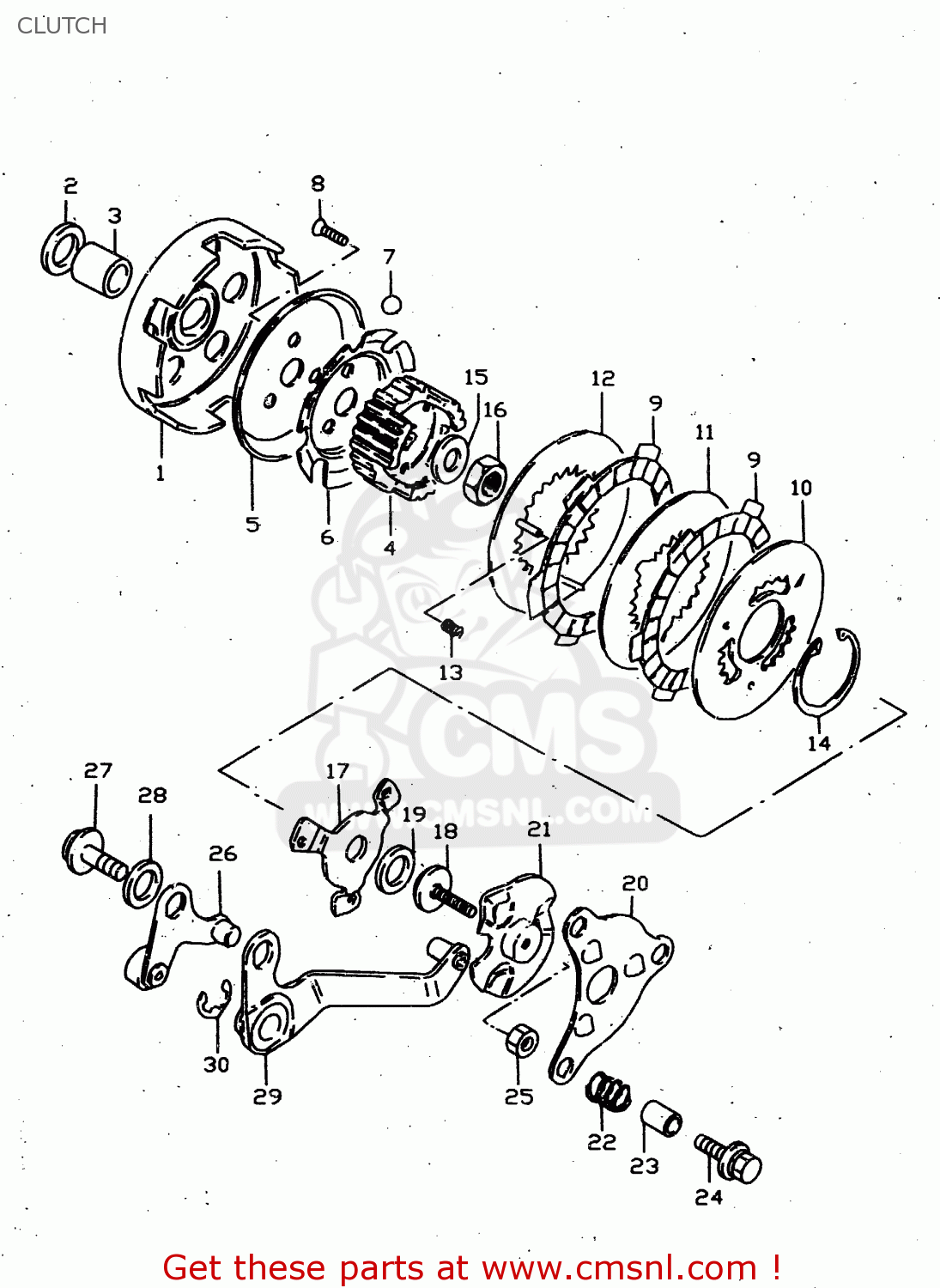 CLUTCH JR50 1996 (T) USA CANADA (E03 E28)